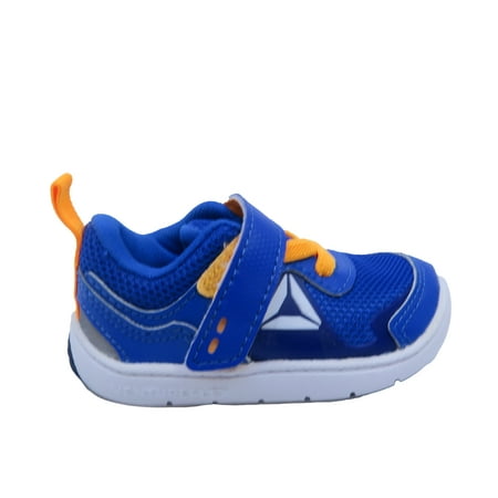 Pre-owned Reebok Boys Blue | Orange Sneakers size: 2 Infant