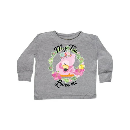Inktastic Baby Flamingo My Tia Loves Me with Flower Wreath Gift Toddler Boy or Toddler Girl Long Sleeve T-Shirt
Inktastic Baby Flamingo My Tia Loves Me with Flower Wreath Gift Toddler Boy or Toddler Girl Long Sleeve T-Shirt