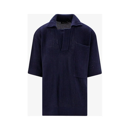 ROBERTO COLLINA SWEATER MAN Blue KNITWEAR