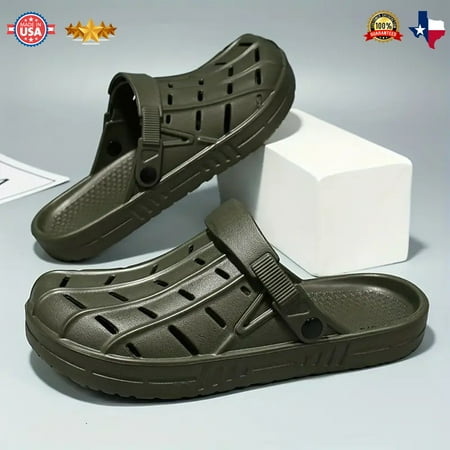 Best Lightweight and Comfy Men s Garden Shoes Garden shoes for men Durable Clogs for Men Flexible Yard Clogs Stylish Garden Sandals with Non-Slip Soles for Summer Comfort | Green
Best Lightweight and Comfy Men s Garden Shoes Garden shoes for men Durable Clogs for Men Flexible Yard Clogs Stylish Garden Sandals with Non-Slip Soles for Summer Comfort | Green