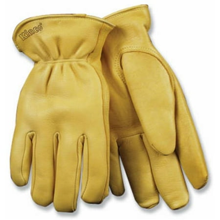 90HK L Men Full Grain Deerskin Leather Glove - Large