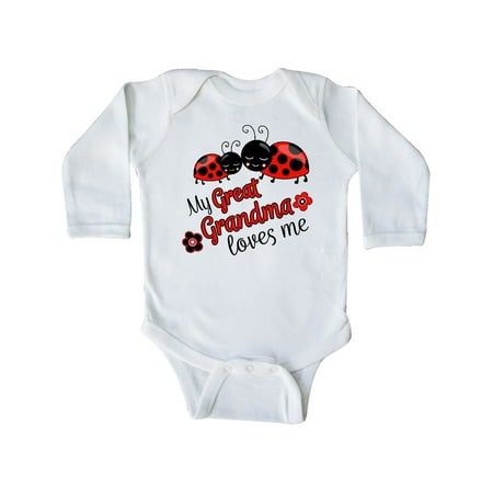 Inktastic My Great Grandma Loves Me with Cute Ladybugs Gift Baby Boy or Baby Girl Long Sleeve Bodysuit
Inktastic My Great Grandma Loves Me with Cute Ladybugs Gift Baby Boy or Baby Girl Long Sleeve Bodysuit