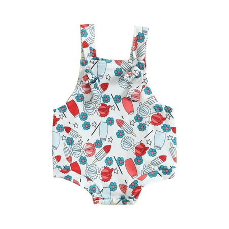 Qtinghua Toddler Baby Girl 4th of July Outfit USA Sleeveless Suspender Romper Bodysuit Independence Day Clothes
Qtinghua Toddler Baby Girl 4th of July Outfit USA Sleeveless Suspender Romper Bodysuit Independence Day Clothes