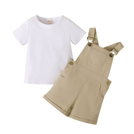 Jdefeg Toddler Girl Outfit Toddler Girls Short Sleeve Solid T Shirt Tops Overalls Shorts with Pocket Suspender Trousers Outfits Baby Girl Outfits Set Letter Long Cotton Blend Beige 80
Jdefeg Toddler Girl Outfit Toddler Girls Short Sleeve Solid T Shirt Tops Overalls Shorts with Pocket Suspender Trousers Outfits Baby Girl Outfits Set Letter Long Cotton Blend Beige 80