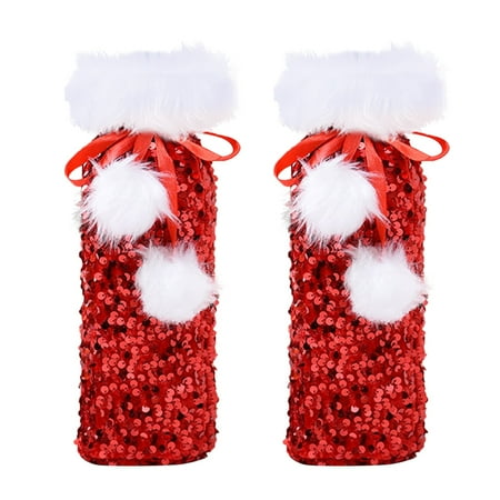 WANYNG Bottle Sleeve Christmas Ornament Sequin Bottle Sleeve Beam Sleeve Bottle Covers A
WANYNG Bottle Sleeve Christmas Ornament Sequin Bottle Sleeve Beam Sleeve Bottle Covers A