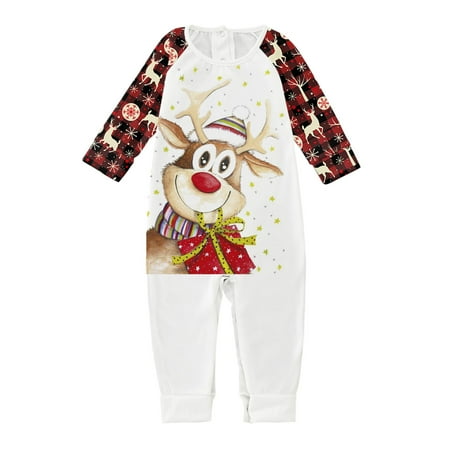 TAIAOJING Baby Merry Christmas Cute Cartoon Prints Family Clothes Long Sleeve Jumpsuit 0-3 Months
TAIAOJING Baby Merry Christmas Cute Cartoon Prints Family Clothes Long Sleeve Jumpsuit 0-3 Months