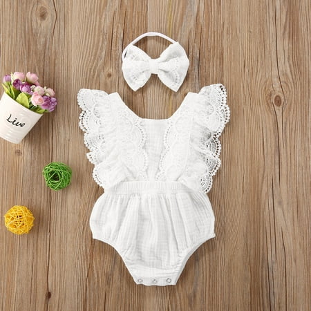Nokpsedcb Newborn Baby Girl Romper Lace One-Piece Jumpsuit Bodysuit Sisters Matching Clothes Summer Sunsuit Outfits Set White 0-6 Months
Nokpsedcb Newborn Baby Girl Romper Lace One-Piece Jumpsuit Bodysuit Sisters Matching Clothes Summer Sunsuit Outfits Set White 0-6 Months