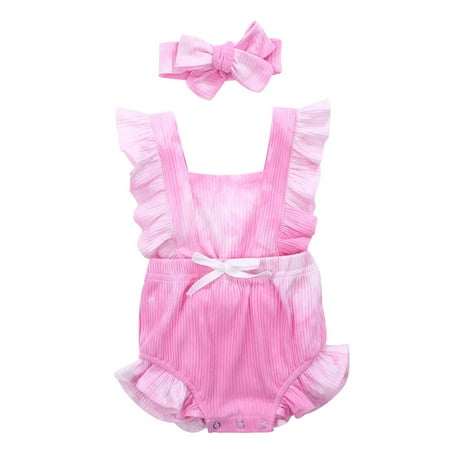 Mioliknya Baby Girls Summer Romper with Hair Band Gradient Sleeveless Button Jumpsuit
Mioliknya Baby Girls Summer Romper with Hair Band Gradient Sleeveless Button Jumpsuit
