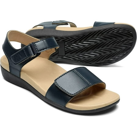 MEGNYA Comfortable Arch Support Walking Sandals for Women Plantar Fasciitis Slides with Soft Straps Orthotic Sandals with Anti Slip Lightweight Sole
MEGNYA Comfortable Arch Support Walking Sandals for Women Plantar Fasciitis Slides with Soft Straps Orthotic Sandals with Anti Slip Lightweight Sole