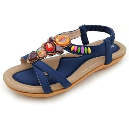 Summer Bohemian Women s Sandals Fashion Shoes Women Summer Style Women s Shoes Flat Slippers Women (Color : Dark Blue Size : 8)
Summer Bohemian Women s Sandals Fashion Shoes Women Summer Style Women s Shoes Flat Slippers Women (Color : Dark Blue Size : 8)