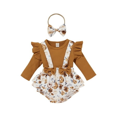 Fanvereka Infant Newborn Girl Ruffle Sleeve Ribbed T-Shirt and Floral Shorts with Headband
Fanvereka Infant Newborn Girl Ruffle Sleeve Ribbed T-Shirt and Floral Shorts with Headband