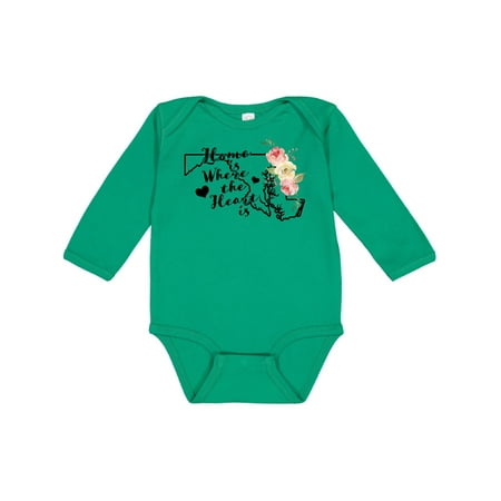 Inktastic Maryland Home is Where the Heart is with Watercolor Floral Gift Baby Boy or Baby Girl Long Sleeve Bodysuit
Inktastic Maryland Home is Where the Heart is with Watercolor Floral Gift Baby Boy or Baby Girl Long Sleeve Bodysuit