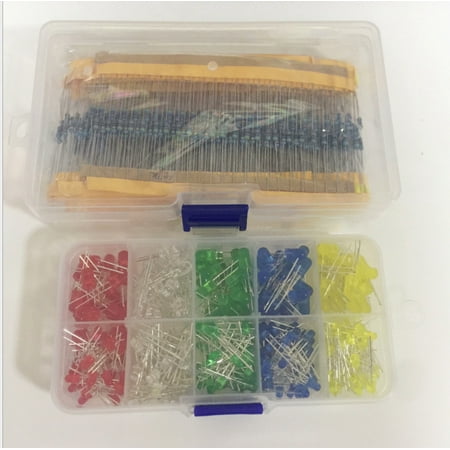 The 525pcs resistor set+300 PCS LED Diode Kit 2-Pin Light Diodes