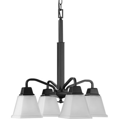 Clifton Heights Collection Four-Light Modern Farmhouse Matte Black Etched Glass Chandelier Light
Clifton Heights Collection Four-Light Modern Farmhouse Matte Black Etched Glass Chandelier Light
