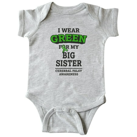 Inktastic I Wear Green for My Big Sister for Cerebral Palsy Gift Baby Boy or Baby Girl Bodysuit
Inktastic I Wear Green for My Big Sister for Cerebral Palsy Gift Baby Boy or Baby Girl Bodysuit