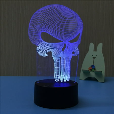 Outgeek 3D Night Light Skull Pattern 7 Colors Charge Illusion Lamp Creative Gift Decoration for Desk Bedroom Living Room Home Decor
Outgeek 3D Night Light Skull Pattern 7 Colors Charge Illusion Lamp Creative Gift Decoration for Desk Bedroom Living Room Home Decor