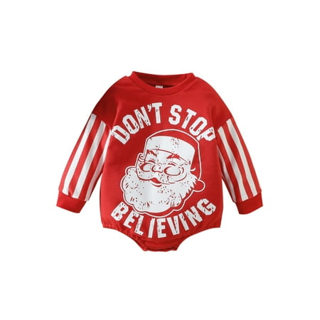 Gwiyeopda Infant Baby Boys Girls Christmas Romper Long Sleeves Santa Letter Print Jumpsuit
Gwiyeopda Infant Baby Boys Girls Christmas Romper Long Sleeves Santa Letter Print Jumpsuit