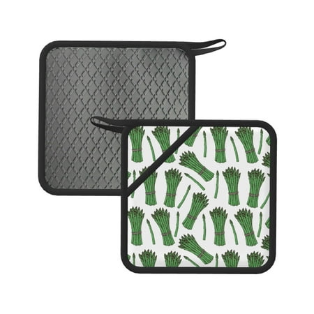 2PCS Pot Holders for Kitchen - Heat Resistant Silicone Pot Holders with Hanging Loop Asparagus green print Non Slip Oven Hot Pads Potholders for Decor Baking Cooking Kitchen
2PCS Pot Holders for Kitchen - Heat Resistant Silicone Pot Holders with Hanging Loop Asparagus green print Non Slip Oven Hot Pads Potholders for Decor Baking Cooking Kitchen