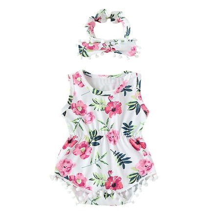 TAIAOJING Baby Romper Floral Band Tassel Toddler Sleeveless Bodysuit Hair Girls Print Kids Girls Romper&Jumpsuit Onesie Outfit 6-12 Months
TAIAOJING Baby Romper Floral Band Tassel Toddler Sleeveless Bodysuit Hair Girls Print Kids Girls Romper&Jumpsuit Onesie Outfit 6-12 Months