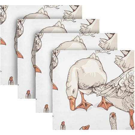 BESTKITTY Cute Gooses Group Cloth Napkins Set of 4 Washable Polyester Dinner Napkins 20 x 20 in Soft Reusable Table Linen Napkins for Home Xmas Holiday Party Wedding
BESTKITTY Cute Gooses Group Cloth Napkins Set of 4 Washable Polyester Dinner Napkins 20 x 20 in Soft Reusable Table Linen Napkins for Home Xmas Holiday Party Wedding