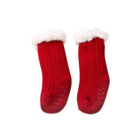 Odeerbi Baby Toddler Socks Thick Wool Lamb Velvet Childrens Floor Socks Solid Color Non-slip Socks Red
Odeerbi Baby Toddler Socks Thick Wool Lamb Velvet Childrens Floor Socks Solid Color Non-slip Socks Red