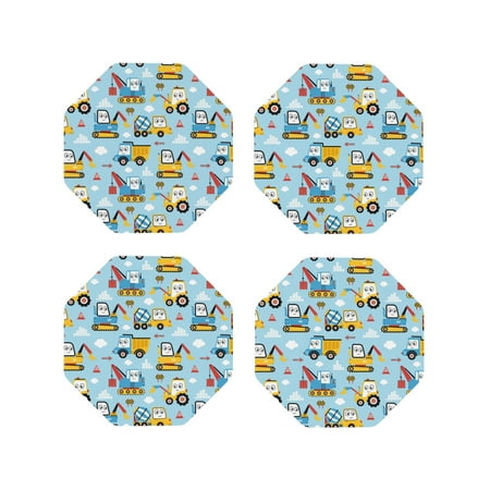 Drink Coasters Set of 4 Building Truck Leather Coasters for Coffee Table Protector Heat Resistant Cute Coasters for Home Decor Housewarming Gifts Bar Kitchen 4 Inch Octagon
Drink Coasters Set of 4 Building Truck Leather Coasters for Coffee Table Protector Heat Resistant Cute Coasters for Home Decor Housewarming Gifts Bar Kitchen 4 Inch Octagon