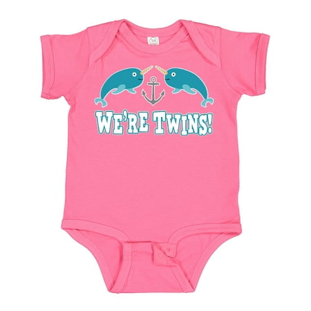 Inktastic Twins Narwhal Cute Whale Gift Baby Boy Bodysuit