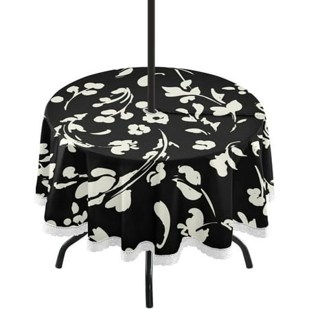 Hyjoy 60 Flower Pattern Round Tablecloth with Zipper Umbrella Hole Washable Spillproof Table Cloth Decorative for Picnic Camping Indoor and Outdoor
Hyjoy 60 Flower Pattern Round Tablecloth with Zipper Umbrella Hole Washable Spillproof Table Cloth Decorative for Picnic Camping Indoor and Outdoor