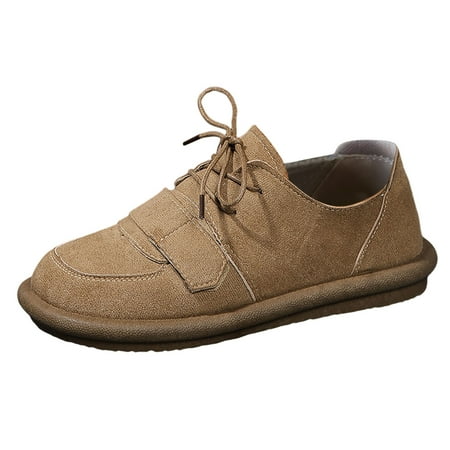 ZAROYEAX Ladies Solid Color Simple Flat Large Size Casual Shoes Walking Shoes
ZAROYEAX Ladies Solid Color Simple Flat Large Size Casual Shoes Walking Shoes