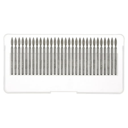 30 Pack Diamond Grinding Burrs Carving Bits 3mm Flame Shape Head Mounted Point 1/8 Shank
30 Pack Diamond Grinding Burrs Carving Bits 3mm Flame Shape Head Mounted Point 1/8 Shank