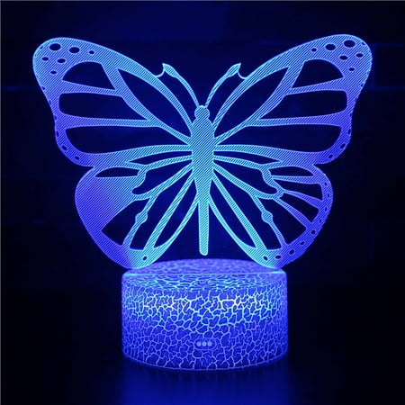 NEGJ Butterfly LED Night Light Colorful 16 Colors Remote Control 3D Desk Lamp Gift
NEGJ Butterfly LED Night Light Colorful 16 Colors Remote Control 3D Desk Lamp Gift