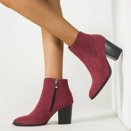 Ankle Boots Women Heel Boots Short Boots Fashion Boots Casual Shoes Side Zipper Booties
Ankle Boots Women Heel Boots Short Boots Fashion Boots Casual Shoes Side Zipper Booties