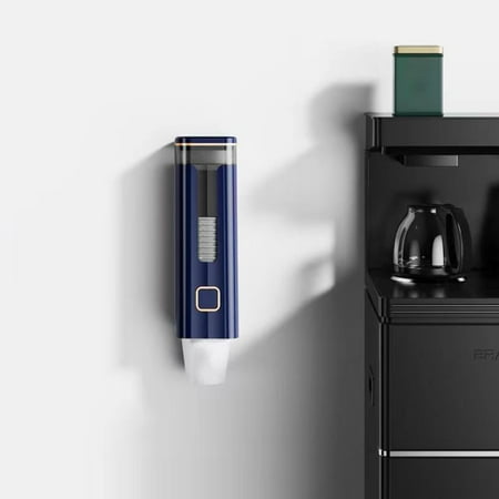 Wall Flat Bottom Cup Dispenser Water Cooler Cup Dispenser for Living Room Kitchen Use