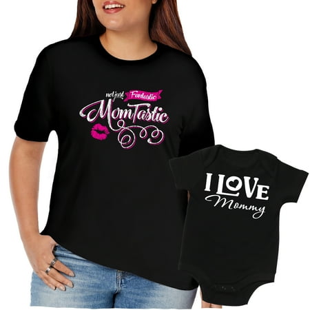 Texas Tees Mom Dad and Baby Matching Outfits Mommy and Me Clothes Christmas Black I Love Mommy & Black Momtastic Shirt
Texas Tees Mom Dad and Baby Matching Outfits Mommy and Me Clothes Christmas Black I Love Mommy & Black Momtastic Shirt