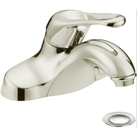 615632 Satin Nickel Single Handle Lavatory Bathroom Vanity Faucet - Bathroom Sink Faucet with Matching Pop-Up Drain Trim Assembly
615632 Satin Nickel Single Handle Lavatory Bathroom Vanity Faucet - Bathroom Sink Faucet with Matching Pop-Up Drain Trim Assembly