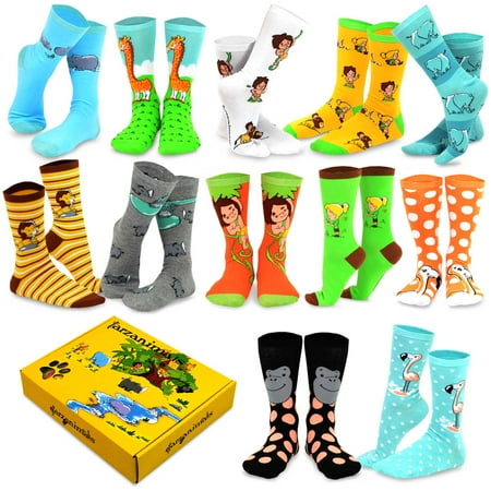 Tarzanimals Little Tarzan and Animals Novelty Crew Socks with Gift Box (Adult & Kids Size)
Tarzanimals Little Tarzan and Animals Novelty Crew Socks with Gift Box (Adult & Kids Size)