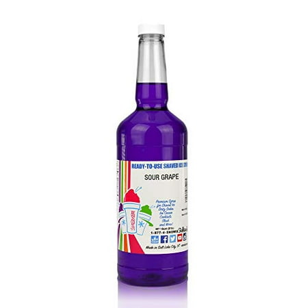 Snowie Shaved Ice Snow Cone Ready To Use Syrup - Quart (Flavor: Sour Grape)
Snowie Shaved Ice Snow Cone Ready To Use Syrup - Quart (Flavor: Sour Grape)
