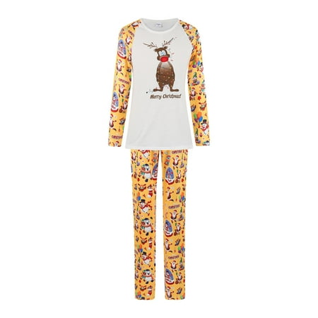 Christmas Gifts Christmas Pajamas for Family Long Sleeve Suit Home Sets Merry Christmas Pajamas Polyester Yellow M
Christmas Gifts Christmas Pajamas for Family Long Sleeve Suit Home Sets Merry Christmas Pajamas Polyester Yellow M