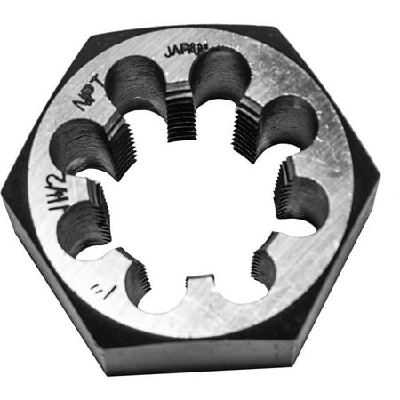 1PK Century Drill & Tool 1-11 NPT 1-7/16 In. Across Flats Hexagon Pipe Die