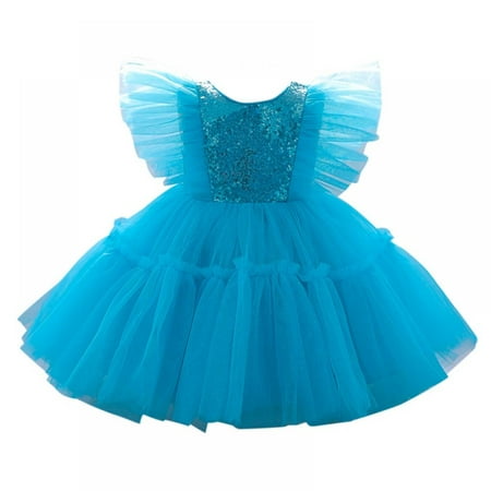 Xmarks Flower Girls Dresses Toddlers Birthday Party Vintage Sequin Princess Tutu Dance Ball Gown Blue 2-3Y
Xmarks Flower Girls Dresses Toddlers Birthday Party Vintage Sequin Princess Tutu Dance Ball Gown Blue 2-3Y