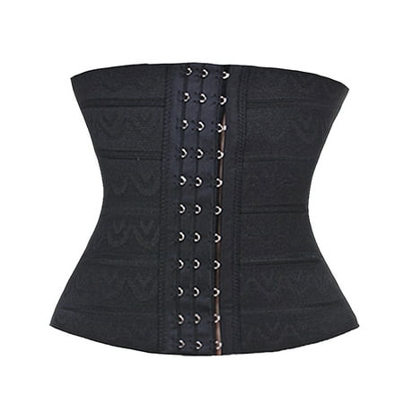 ROUND TOP Postpartum Waist Slim Trainer Cincher Puerperal Maternity Corset(Black)(M)