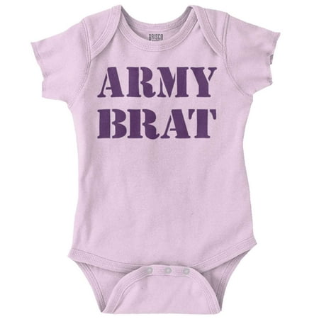Army Brat Funny Military USA Child Newborn Baby Boy Girl Romper Brisco Brands
Army Brat Funny Military USA Child Newborn Baby Boy Girl Romper Brisco Brands