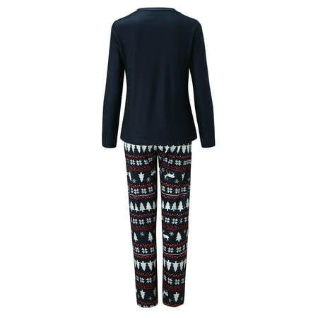 Matching Family Pajamas Sets Christmas PJ s Tree Print Tops And Pants Clothes Set Xmas Family Matching Pajamas