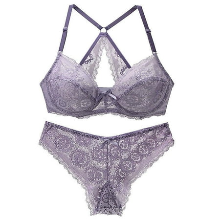 Fishnet Lingerie For Women Underwear Women Ladies Set Lace Spaghetti Strap Bra And Panties Summer Thin Set Breathable Lace Set Purple XXL(42/95C)
Fishnet Lingerie For Women Underwear Women Ladies Set Lace Spaghetti Strap Bra And Panties Summer Thin Set Breathable Lace Set Purple XXL(42/95C)