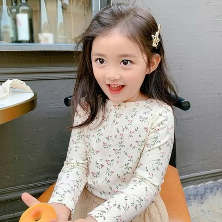 Baby Girl Long Sleeves T-Shirt Top Kids Toddler Sweet Floral Blouse Bottomed Shirt Cotton High Elastic Tees Plain Shirt Clothes
Baby Girl Long Sleeves T-Shirt Top Kids Toddler Sweet Floral Blouse Bottomed Shirt Cotton High Elastic Tees Plain Shirt Clothes