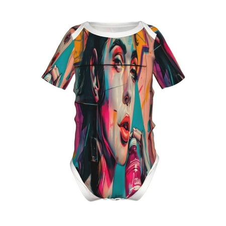 Adobk Vibrant Street Art Portrait Print Baby Climbing Clothes Jumpsuit Rompers Classic Rompers Child Short sleeve Bodysuits-3 Months
Adobk Vibrant Street Art Portrait Print Baby Climbing Clothes Jumpsuit Rompers Classic Rompers Child Short sleeve Bodysuits-3 Months