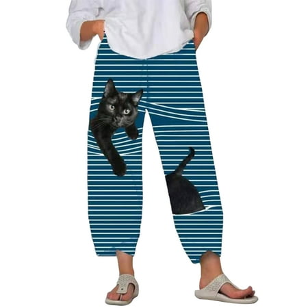 Women Casual Elastic Waist Yoga Sport Harem Pants Wide Leg Lounge Wear Trousers Ladies Striped Pajamas Pants With Pockets
Women Casual Elastic Waist Yoga Sport Harem Pants Wide Leg Lounge Wear Trousers Ladies Striped Pajamas Pants With Pockets
