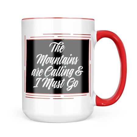Neonblond Classic design The Mountains are Calling & I Must Go Mug gift for Coffee Tea lovers 
Neonblond Classic design The Mountains are Calling & I Must Go Mug gift for Coffee Tea lovers