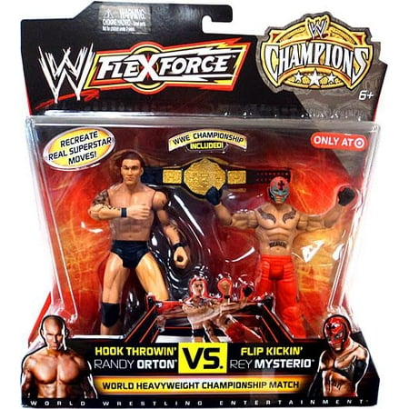 Hook Throwin' Randy Orton VS. Flip Kickin' Rey Mysterio Action Figure 2-Pack