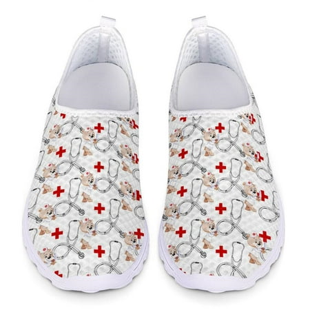 Cartoon Nurse Doctor Print Loafers Women Sneakers Slip On Flats Mesh Ladies Shoes Summer Large Size Woman Flat Casual Shoes
Cartoon Nurse Doctor Print Loafers Women Sneakers Slip On Flats Mesh Ladies Shoes Summer Large Size Woman Flat Casual Shoes